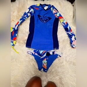 Roxy Multicolor Floral Swim Set